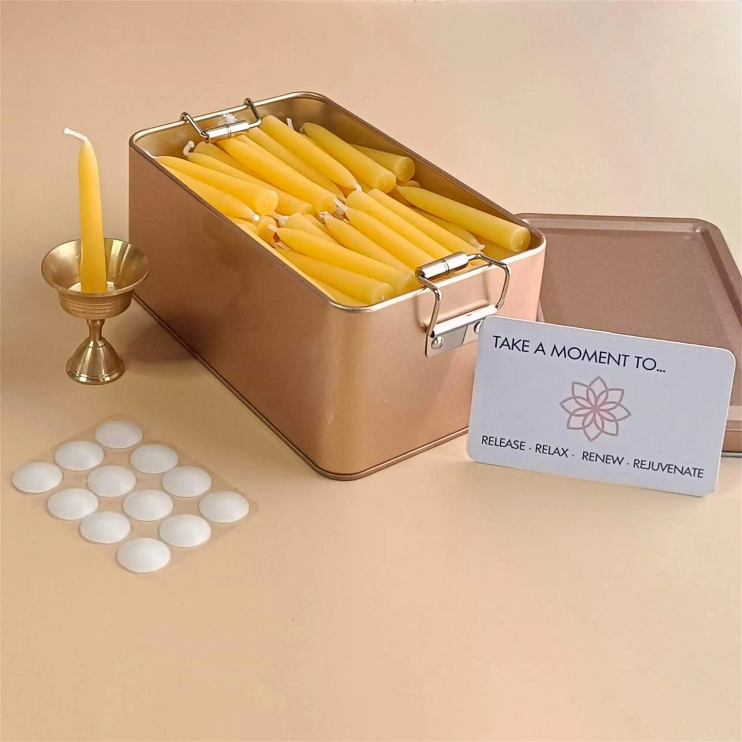 Bougies naturelles en cire d’abeille Beevia