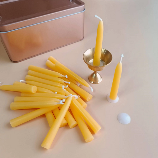 Bougies naturelles en cire d’abeille Beevia